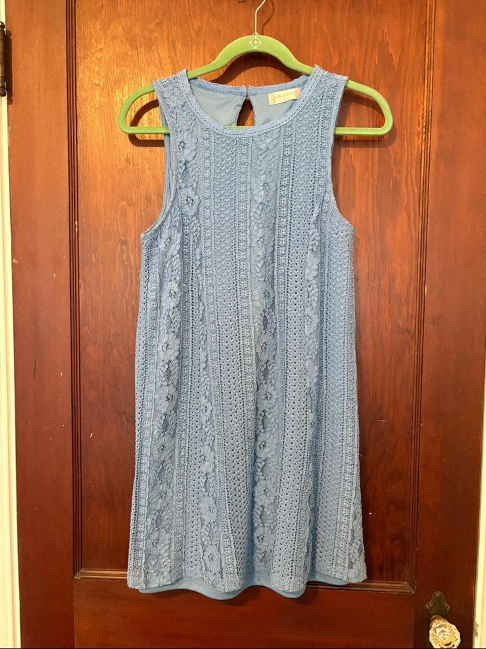 Altar'd State Powder Blue Lace Knit Dress